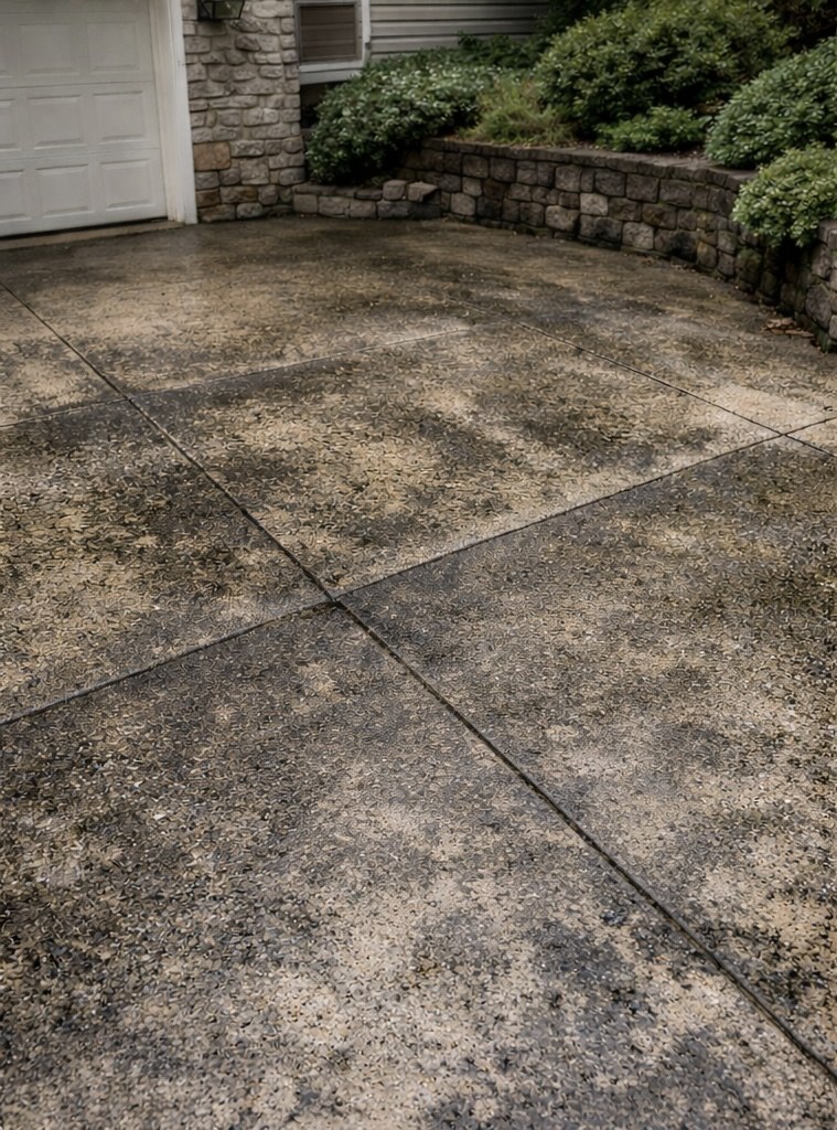 Driveway after cleaning