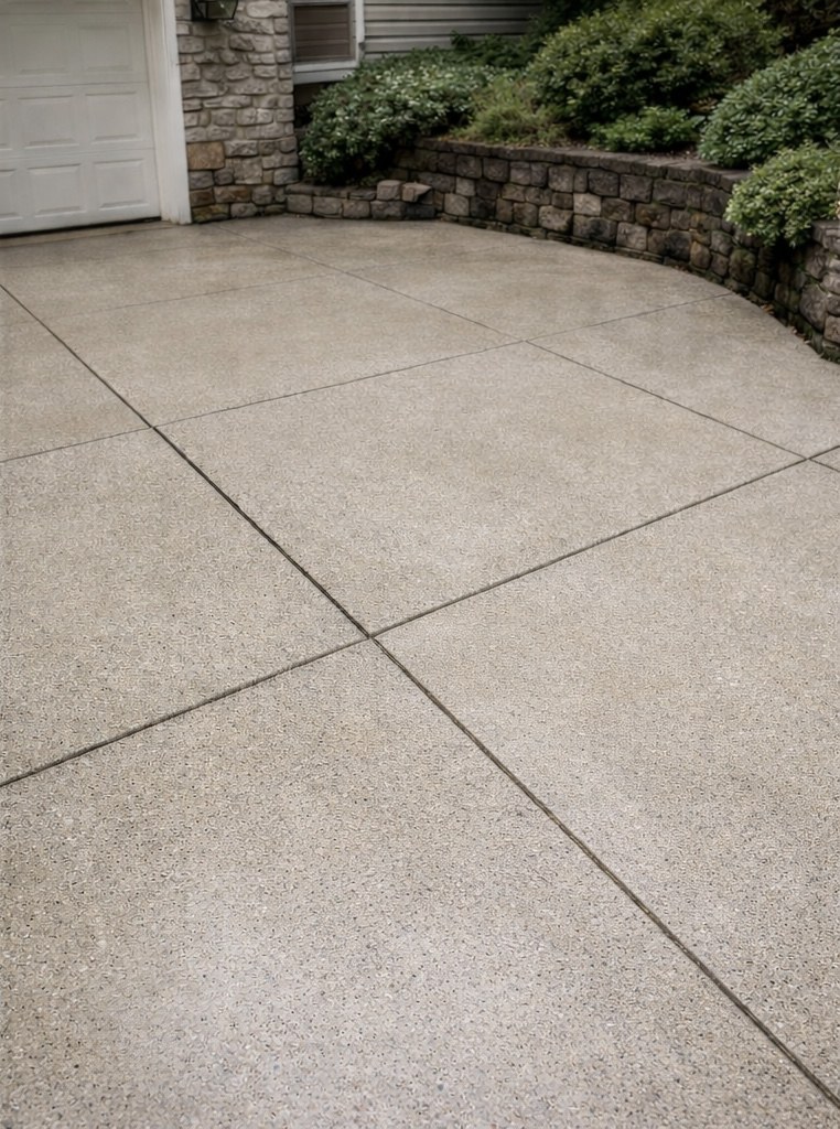 Driveway before cleaning