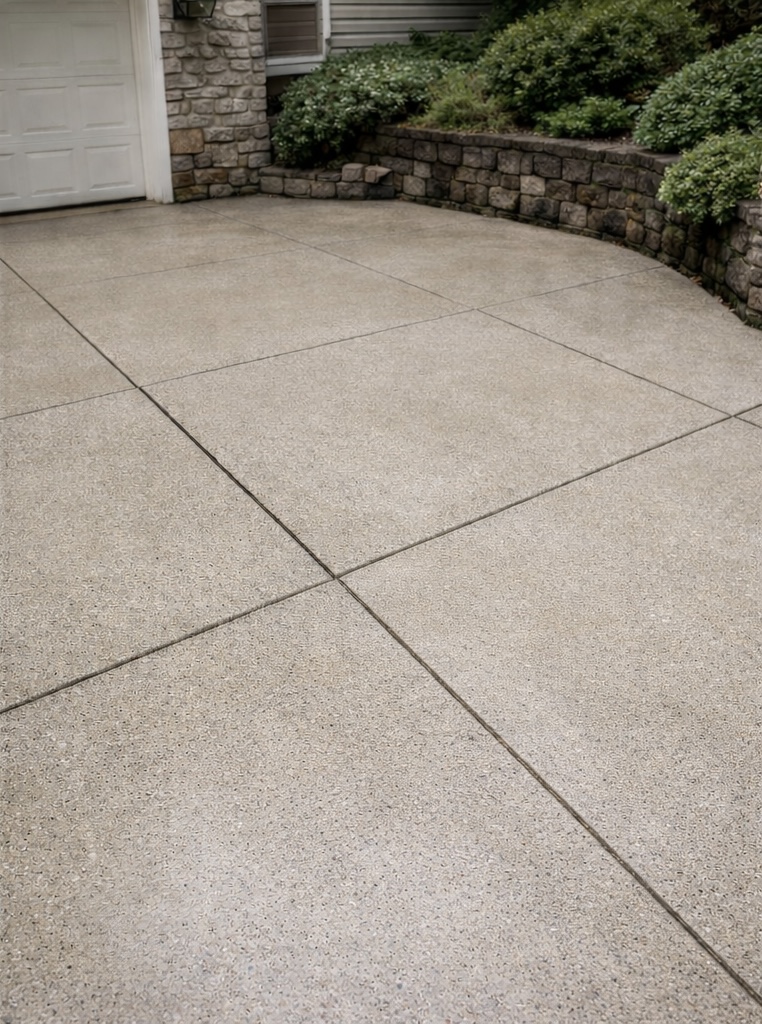 Driveway clean after cleaning