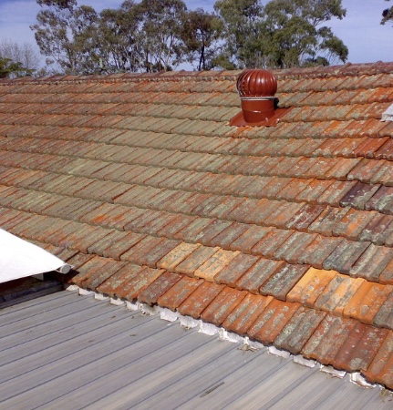 Roof treatment before cleaning